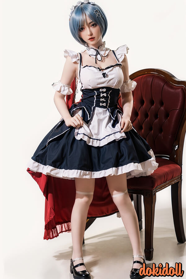 Orange in 158cmラブドール Anaya 制服エロ C-cup #600 シリコン人形 リアル口腔